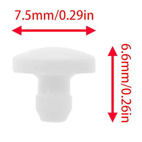 Image of 3mm Diameter Circular Rubber Hole Plug Rubber Plug Soft Hole Plug Screw Hole Plug for 2.5-3mm Holes for Sealing Threaded Holes 100pcs