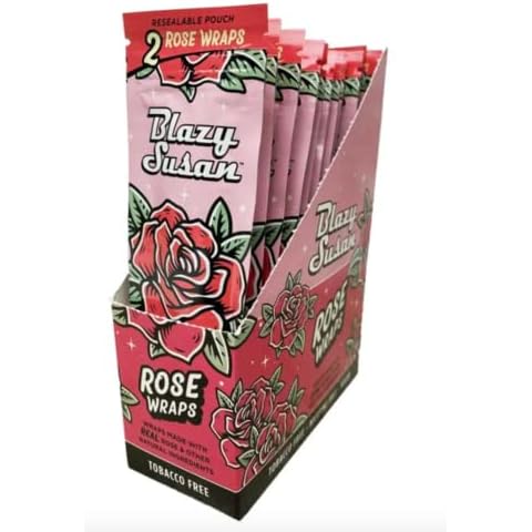 Blazy Susan Rose Wraps 25pk - 2 Per Pack, Pink Cover