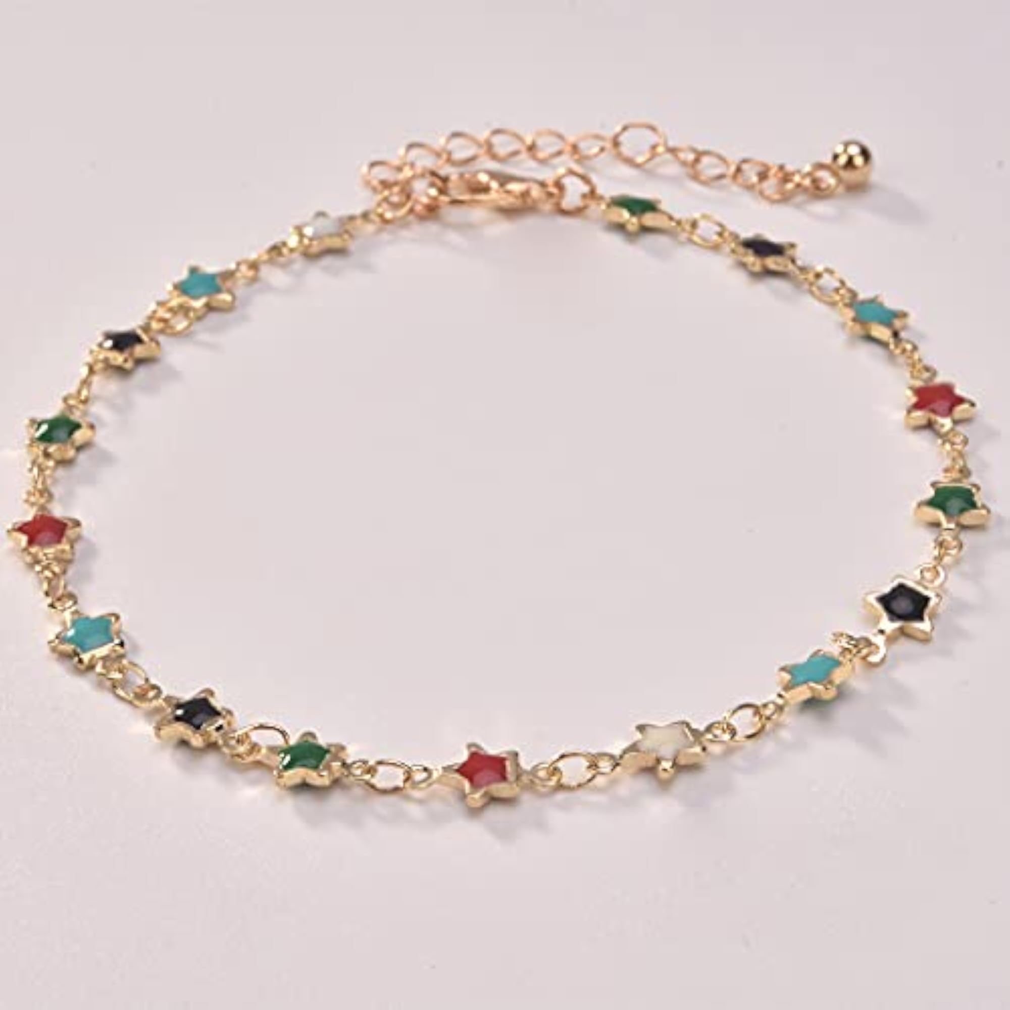 Delicate Personalized Metal Link Anklet Bracelet, Birthday Gift