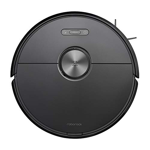 Roborock S6 Pure Saug- und Wischroboter (Saugleistung 2000Pa, 180min Akkulaufzeit, 460ml Staubbehälter, 180ml Wassertank, 69db Lautstärke, Adaptiver Routenalgorithmus, App-/Sprachsteuerung) Schwarz