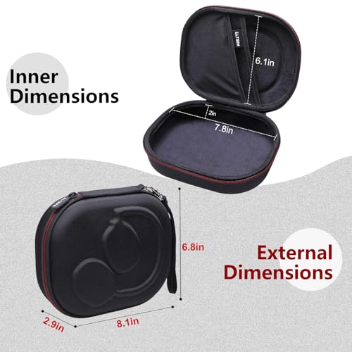 Image of L LTGEM Eva Hard Case For Jbl Live 770Nc /660Nc /650Bt /460Nc /670Nc /400Bt /500Bt And Jbl Tune 770Nc /710Bt /720Bt /760Nc /700Bt /750Bt /510Bt /660Nc /520Bt /500 /Tour One /E45Bt Bluetooth Wireless Headphone(Black)