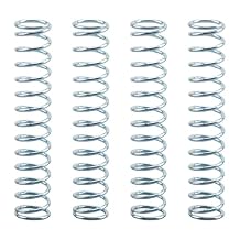 9712 Compression Spring, Nickel-Plated Finish,Spring Steel Construction, 0.051 inch Wire Diameter x 9/16 inch OD x 3 inch Long, for Appliances, Automotive, Industrial Machinery 4-Pack