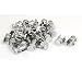 Aexit Home Office Fall Protection Adjustable Metal Single Siding Glass Clamp Brackets Safety Clips Supports 30pcs