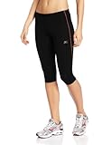 Mizuno Running Women's DryLite Exodus 3/4 Tights, Black/Coral, X-Large