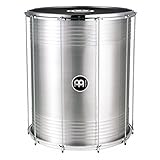 Meinl Percussion Traditional Aluminium Surdo - Mittelgroße Samba Trommel - 18 Zoll Durchmesser - 22 Zoll Höhe - Aluminium, Silber (SU18)