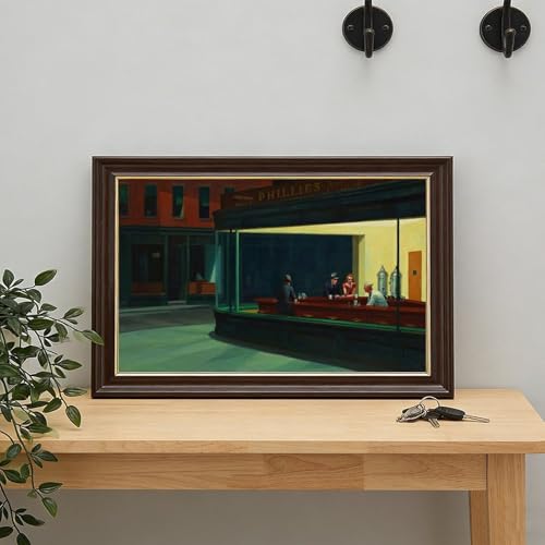 Tableau Nighthawks Edward Hopper cadre suspendre pour petits espaces - 7
