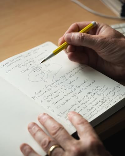 Image of LEUCHTTURM1917 Gel Pen Drehgriffel No.1 Lemon Yellow | Document Proof Black Ink, Drehgriffel No. 1, Twist Mechanism, Journal Pen, Premium Stationery