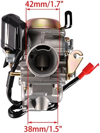 WOOSTAR PD24J Carburetor 24mm Replacement for 4 Stroke GY6 125cc 150cc Taotao ATV Scooter 157QMJ Engine