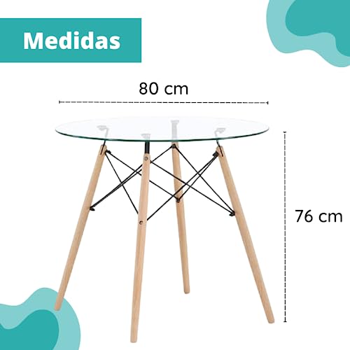 Opiniones y reviews de Mesa cristal sillas - los mas comprados. 9 Imagen adicional