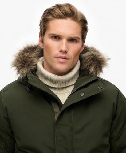 Superdry Para Hombre. M5011930A Cazadora Bomber Everest Verde (S), Casual, PoliéSter Reciclado, Sostenible - 4