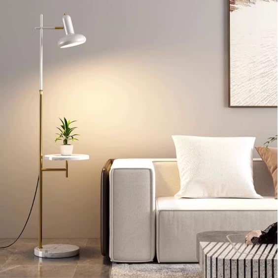 WouND Lámparas de pie moderna para sala de estar y dormitorio con bandeja integrada 7
