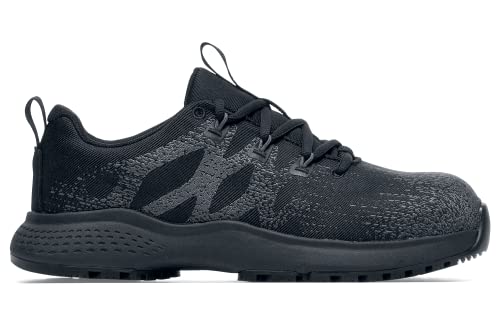 Shoes for Crews Heather II, Women's Nano Composite Toe (NCT) Work Shoes, Slip Resistant, Water Resistant, Black, Size 7.5