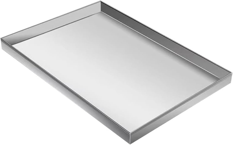 Stainless Steel Air Conditioner Drip Pan - 70x50cm (28x20in) Window AC Tray for Efficient Drainage, Durable & Easy to Clean, Perfect for AC Units
