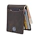 Produktbild WinCret Slim Wallet Mini Geldbörse Herren - Klein RFID Geldbeutel Männer mit Münzfach und 6 Kartenfäche - Echt Leder Brieftasche Portmonee Geschenk