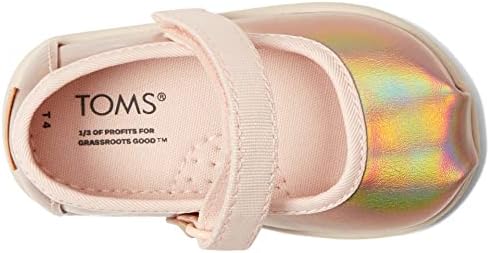 TOMS Girls Mary Jane Flat, Rose Gold Metallic, 9 Toddler | Image 1