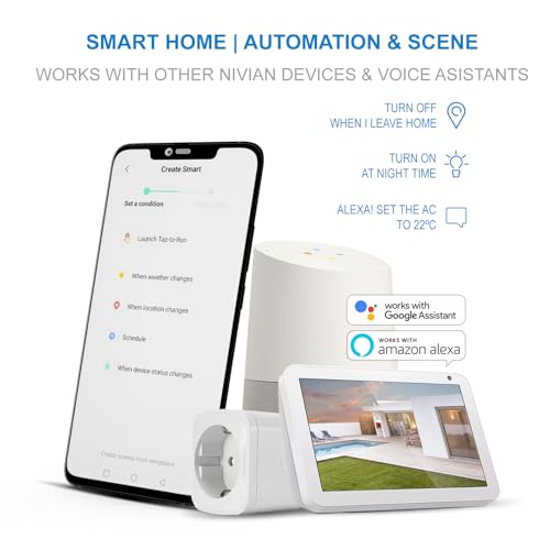 Mando a distancia universal WiFi IR Nivian con sensor de temperatura y humedad – Control inteligente mediante App Tuya, compatible con Alexa y Google Home, domótica Smart Home - imagen 7