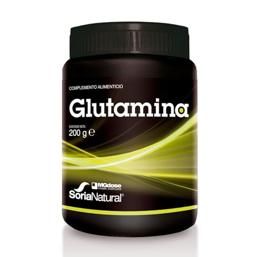 Soria Natural - vit&min L-Glutamina – Apoya la Recuperación en Muscular - Ayuda a Mejorar Determinadas Afecciones del Organismo - Origen 100% Natural - Bote de 200g