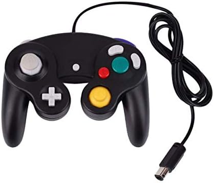 Wired Game  Controller  Gamepad Joystick for  Nintendo  for  GameCube  For Wii Vibration Gameing (black)
