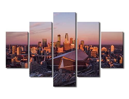 Impression sur toile Minneapolis pour chambre à coucher déco murale moderne