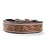 Jack & Russell Exklusives Hundehalsband aus Leder mit geschnitzten Blumenmustern/Ornamenten – Halsband aus Büffelleder – gepolstertes Hunde Lederhalsband Abey (XL (46,0-58,0cm)