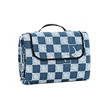 Oak und Tea Picknickdecke 200 x 200 cm, wasserdicht und isolierend, XXL Faltbare Strandmatte, Campingdecke, Outdoor-Teppich aus strapazierfähigem dreilagigem Oxford-Stoff für Camping, Picknick, Outdoor