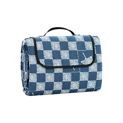 Oak und Tea Picknickdecke 200 x 200 cm, wasserdicht und isolierend, XXL Faltbare Strandmatte, Campingdecke, Outdoor-Teppich aus strapazierfähigem dreilagigem Oxford-Stoff für Camping, Picknick, Outdoor