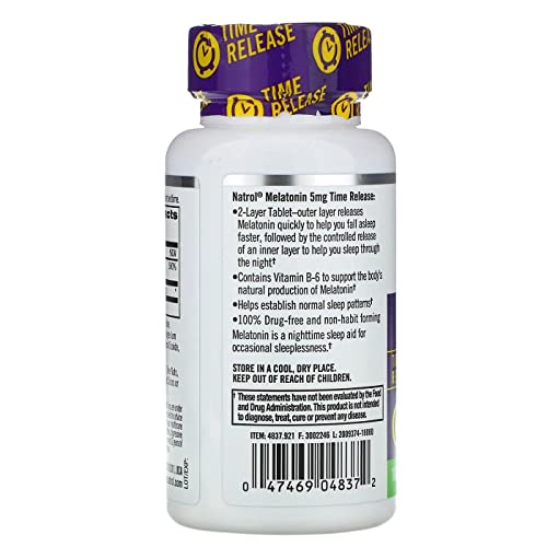 Natrol Melatonin Melatonin Time Release, 90 Tablets #TOP2