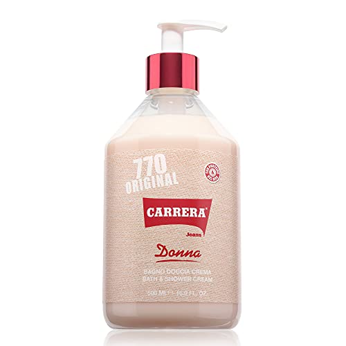 Carrera JEANS 770 Original Bath and Shower Cream for Women, Silky Smooth Skin, 16.9 Fl Oz (1)