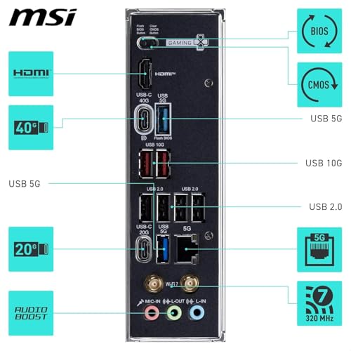 Image of MICRO CENTER AMD Ryzen 9 9950X CPU Processor with MSI X870E Gaming Plus WiFi Motherboard (ATX, AM5, DDR5, PCIe 5.0, M.2 Gen5, Wi-Fi 7)