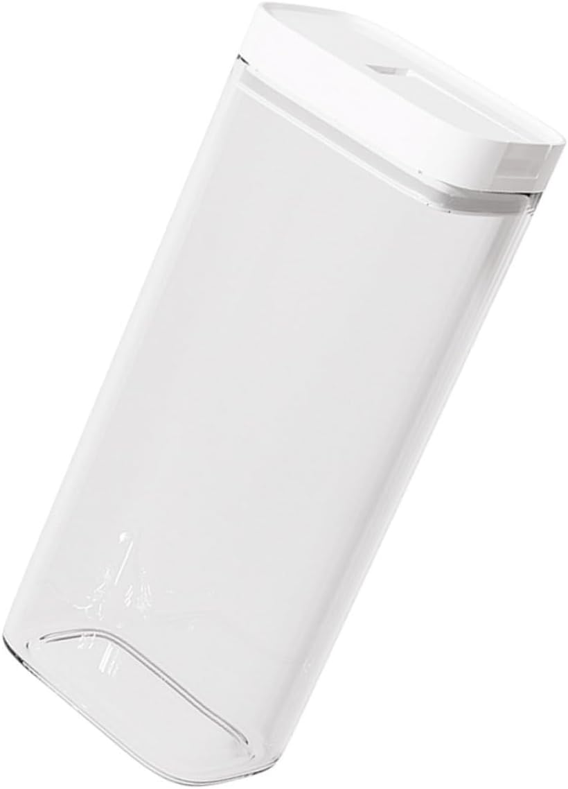 Garneck 4pcs Pasta Storage Container Sealed Canister Design for Pantry Organization Food Storage Jar for Noodles Spaghetti Rice