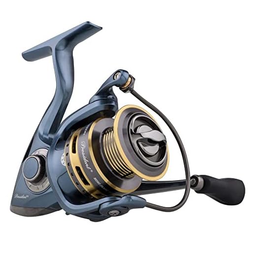 Pflueger PRESSP20X President Spinning Fishing Reel, 100/4