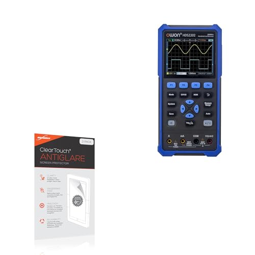 BoxWave Screen Protector Compatible with Owon HDS2202 - ClearTouch Anti-Glare (2-Pack), Anti-Fingerprint Matte Film Skin