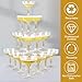 XIRUOXINKEMAO 50 PCS champagne tower glasses, 5 oz disposable martini and champagne glasses plastic, plastic coupe glasses, disposable champagne glasses for Weddings & parties