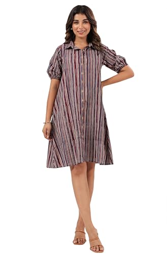 Robe trapèze multicolore pour vos journées ensoleillées et terrasses d'été