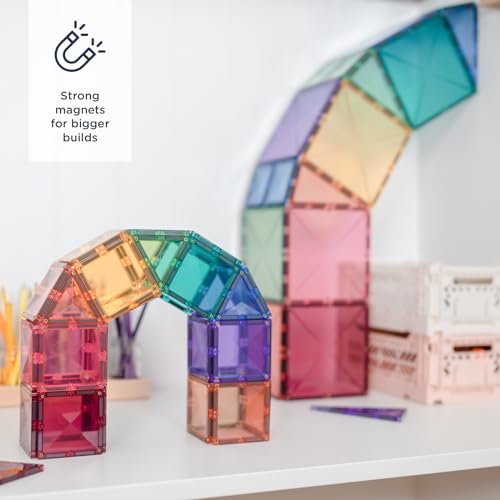 CONNETIX Pastel 64-Piece Magnetic Tiles Starter Set — view 2