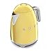 Smeg KLF03GOUS 50's Retro Style Aesthetic Electric Kettle with Embossed Logo, Gold