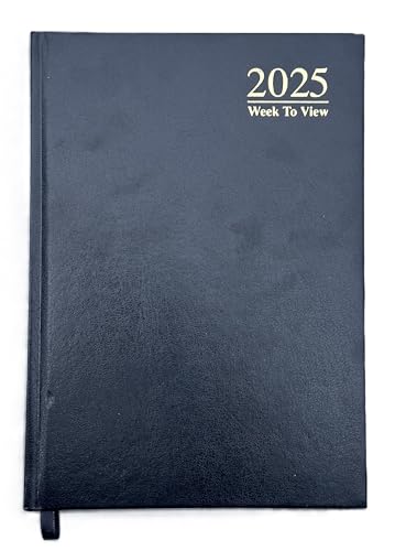 2025 Diary A5 Week to View - Black 2025 Diary A5 Week to View - Black