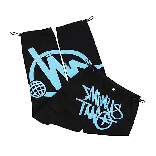 Minus Two Cargo Y2K Herren, Cargo Jogginghose Y2k Jeans Baggy, Hip Hop...