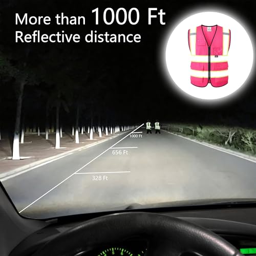 Image of Safety Vest for Men Women Reflective Construction Vest