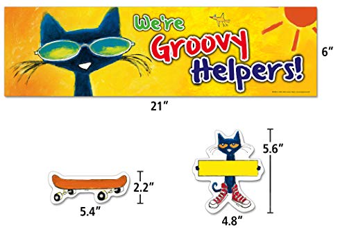 Edupress Groovy Classroom Jobs Mini Bulletin Board (Featuring Pete The Cat) #TOP4