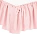 American Baby Company 100% Natural Cotton Percale Portable Mini Crib Skirt, Blush Pink, Soft Breathable, for Girls