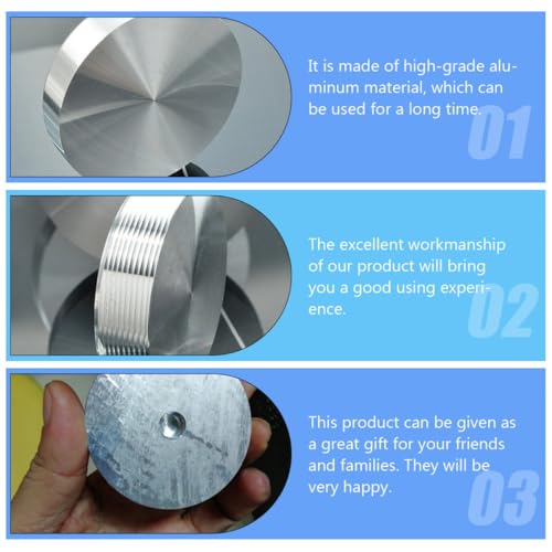Discos de aluminio de 50x10 mm para mesas de cristal, pack de 6 adaptadores circulares 4