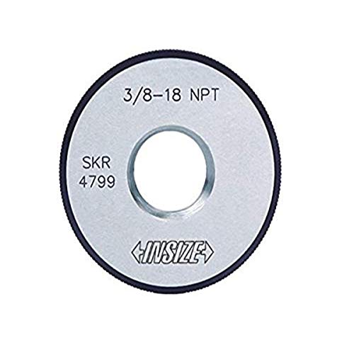 Jauge de bague de filetage Insize 1/8 x 27 NPT pour tubes ANSI ASME B1.20.1