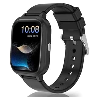 Kids Smart Watch,1.8" DIY Face 14 Games Smart Watch for Kids Fitness Tracker with Heart Rate Sleep Monitor 20 Sport IP68 Calories Step Counter Class Mode Alarm with/without APP for Boys Girls(Black)