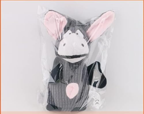 Edlike Burro Brinquedo de Cachorro Que Faz Barulho com Papel Amassado Corda de Pelúcia Brinquedo de