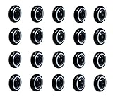 SYRATION Shopping Cart 5"x1.25" 5/16" Axle Heavy Duty Polyurethane Wheel - Load Capacity Up to 350lb