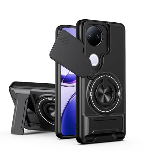 Case �Ή��@�� for Vivo V50 5G, �Ή��@�� for Vivo V50 5G ���C�f���A���X�^���h�t���X�}�z�P�[�X Black