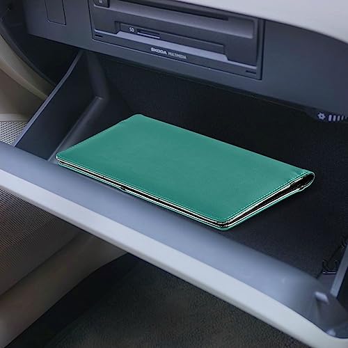Organizador de documentos para auto cuero miniatura 6