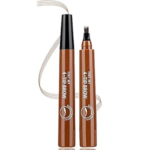 Microblading Eyebrow Pen, Eyebrow Pen, 4 Points Eyebrow Pencil, Creates Lasting Make-Up Professional Natural Looking Eyebrows, Cover Sparse Areas