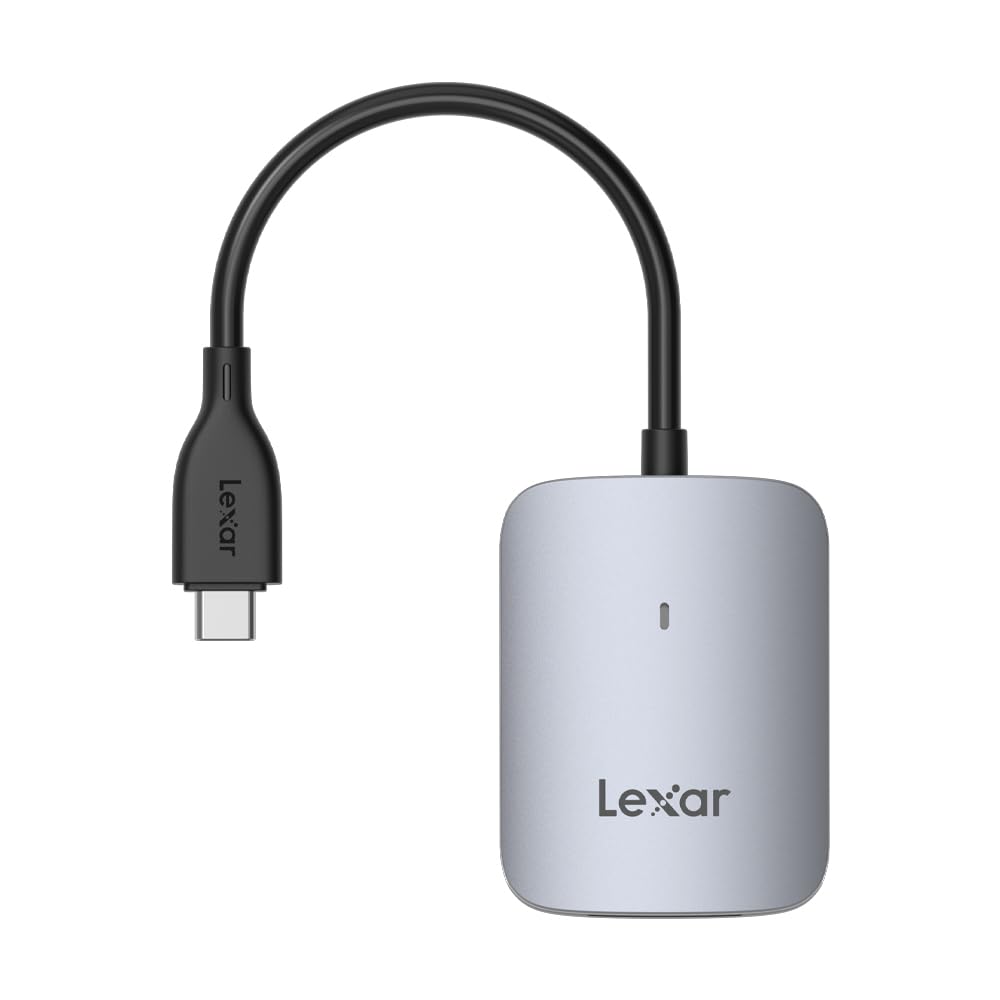 Lexar RW515 Lettore CFexpress Type A & C – Doppia Interfaccia USB-C e USB-A, Velocità Fino a 1700 MB/s, Compatto e Plug-and-Play per Fotocamere Professionali, Windows e macOS